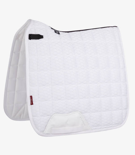 LeMieux Carbon Mesh Zadeldek Dressuur Square Wit Large Zadeldoeken - Maddelin Equestrian LeMieux