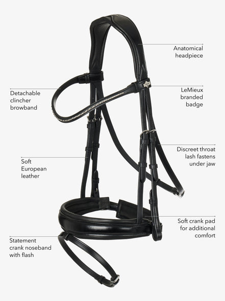 LeMieux Classic Dressage Hoofdstel Trenshoofdstellen - Maddelin Equestrian LeMieux