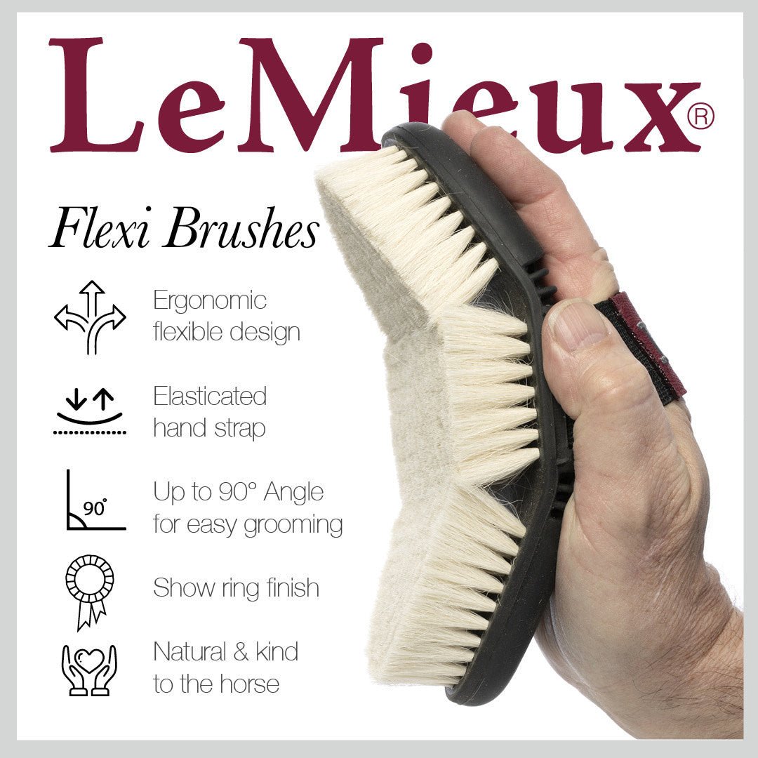 LeMieux Flexi Geitenharen Body Brush Borstels & toebehoren - Maddelin Equestrian LeMieux