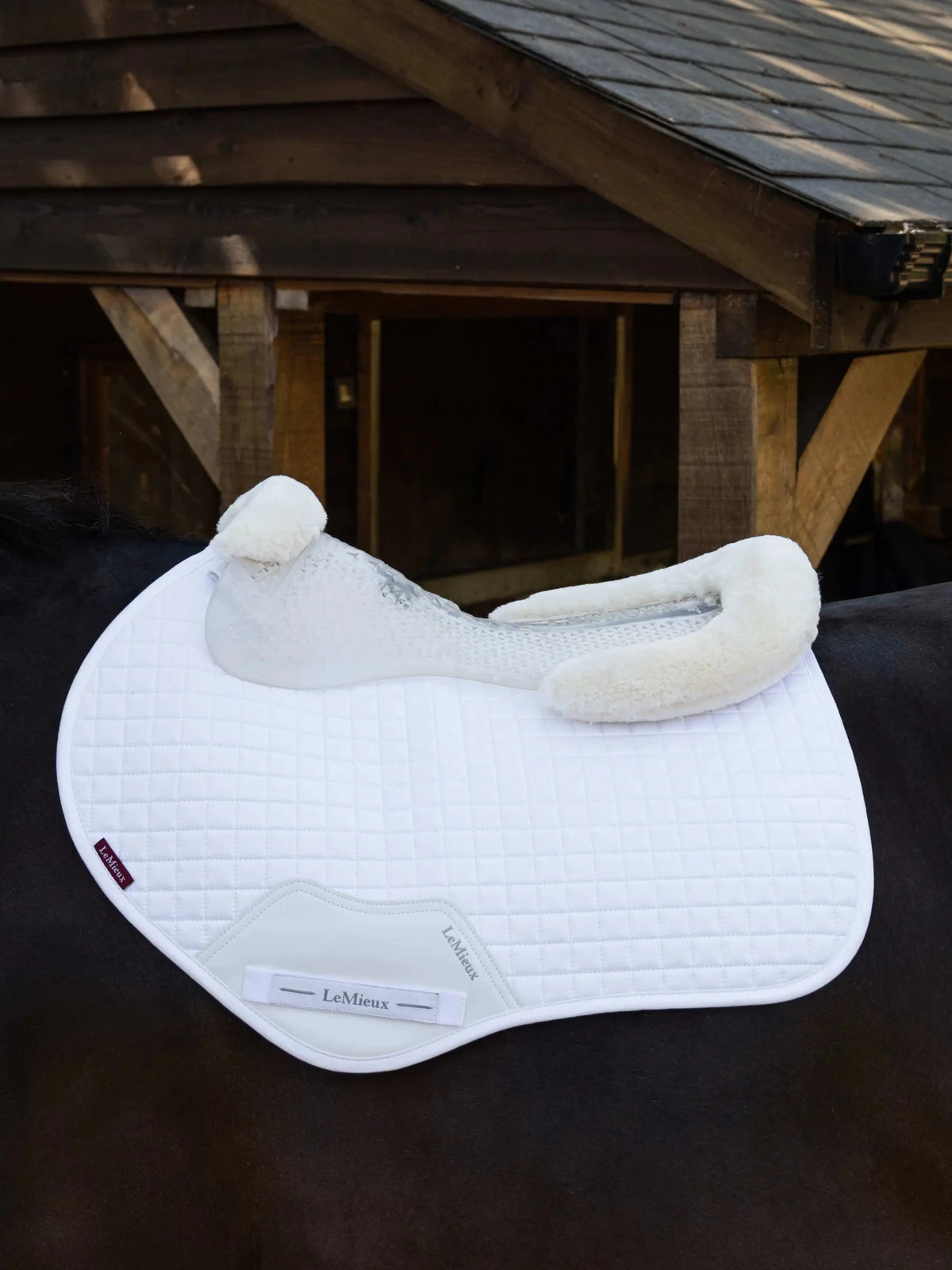 LeMieux Gel-Tek Shaped Vegan-Wool Half Pad - Maddelin Equestrian