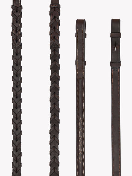 LeMieux Gevlochten Jachtteugels met Stiksels Teugels - Maddelin Equestrian LeMieux