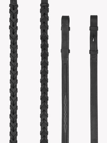 LeMieux Gevlochten Jachtteugels met Stiksels Teugels - Maddelin Equestrian LeMieux