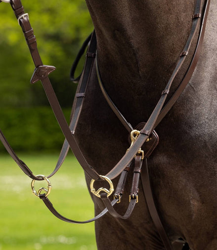 LeMieux Kudos Running Martingaal Brass Borstriemen en martingalen - Maddelin Equestrian LeMieux