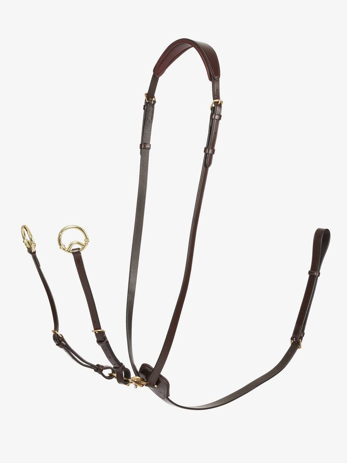 LeMieux Kudos Running Martingaal Brass Borstriemen en martingalen - Maddelin Equestrian LeMieux