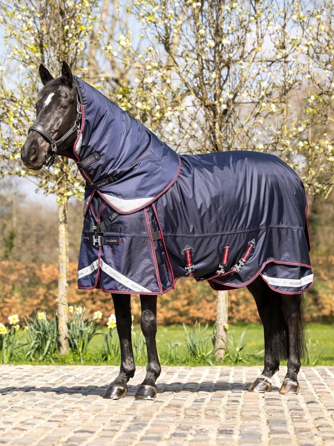 LeMieux Kudos Thermo Layer Turnout Paardendeken Navy Outdoordeken - Maddelin Equestrian LeMieux