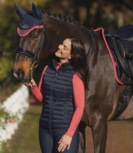 Lemieux Loire Zadeldek Navy/Cranberry Zadeldoeken - Maddelin Equestrian LeMieux