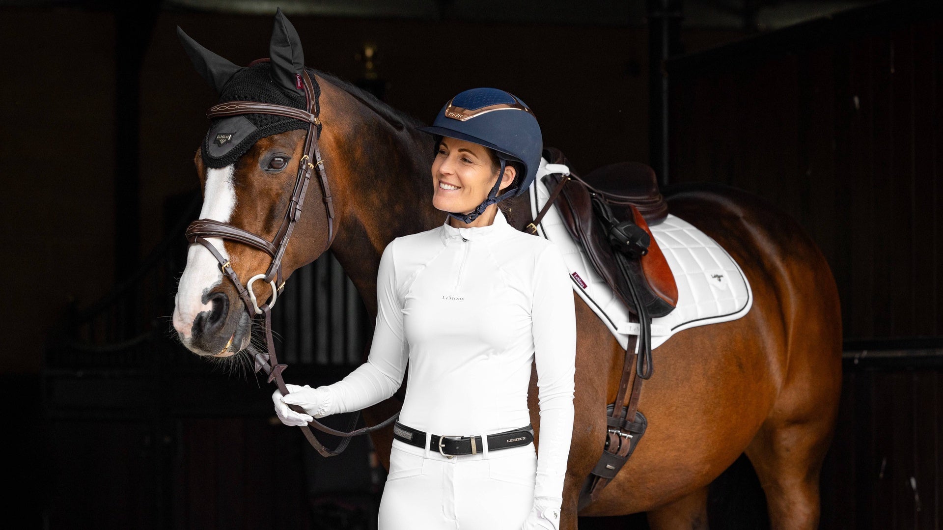LeMieux Loire Zadeldek White Zadeldoeken - Maddelin Equestrian LeMieux