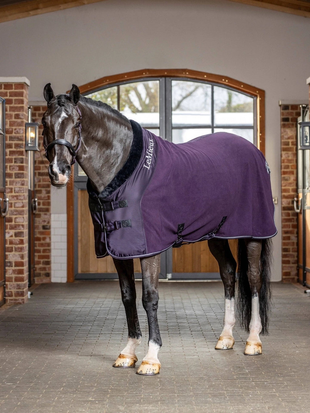 LeMieux Luxe Fleece Paardendeken Fig Zweetdekens - Maddelin Equestrian LeMieux
