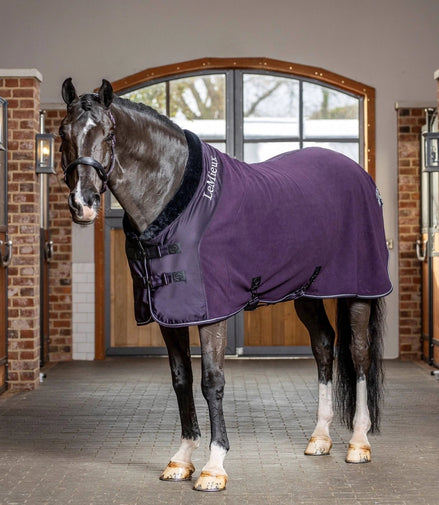LeMieux Luxe Fleece Paardendeken Fig Zweetdekens - Maddelin Equestrian LeMieux