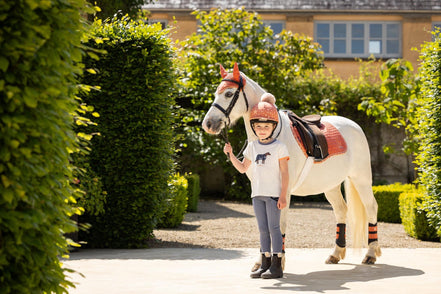 LeMieux Mini Suede Jump Zadeldek Abrikoos Zadeldoeken - Maddelin Equestrian LeMieux