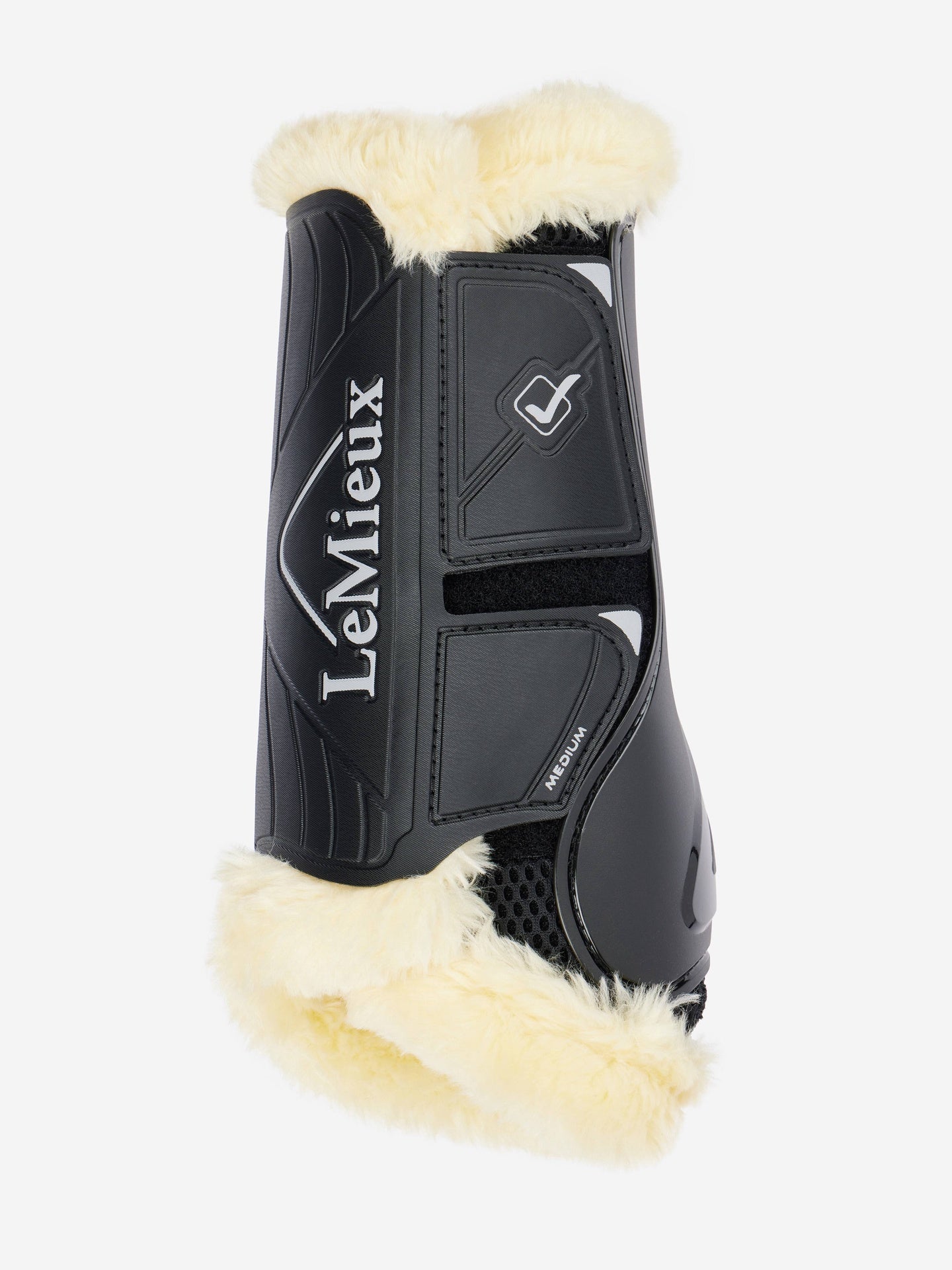 LeMieux Motionflex Dressuur Peesbeschermers met faux fur Peesbeschermers - Maddelin Equestrian LeMieux