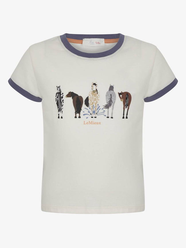 LeMieux Puddle Pals Kids T-Shirt Ecru Kids - Maddelin Equestrian LeMieux