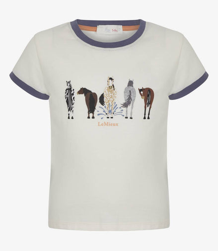 LeMieux Puddle Pals Kids T-Shirt Ecru Kids - Maddelin Equestrian LeMieux