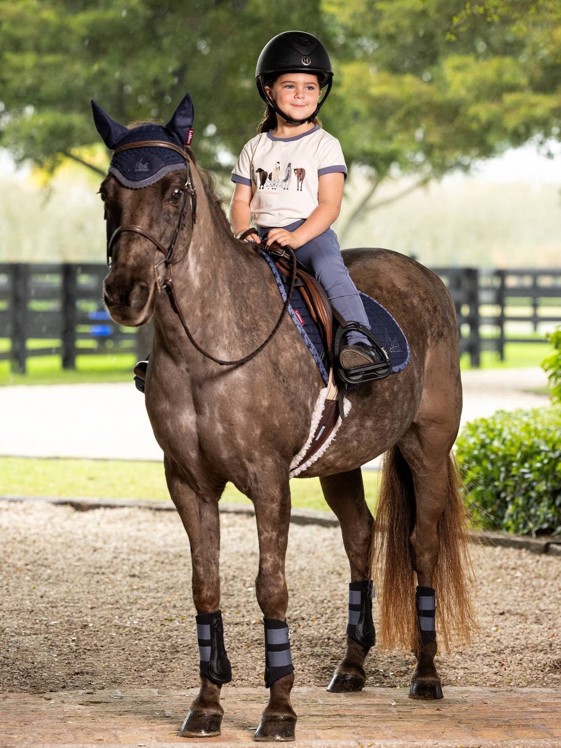 LeMieux Puddle Pals Kids T-Shirt Ecru Kids - Maddelin Equestrian LeMieux