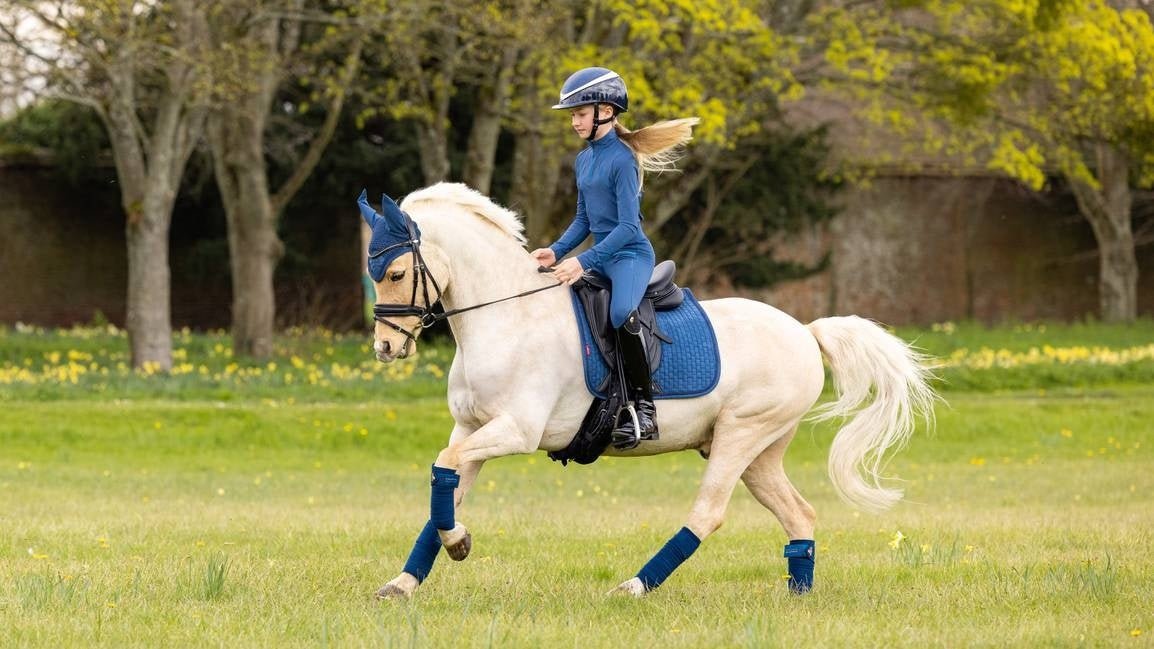 LeMieux Suede Zadeldek Atlantic - Dressage Zadeldoeken - Maddelin Equestrian LeMieux