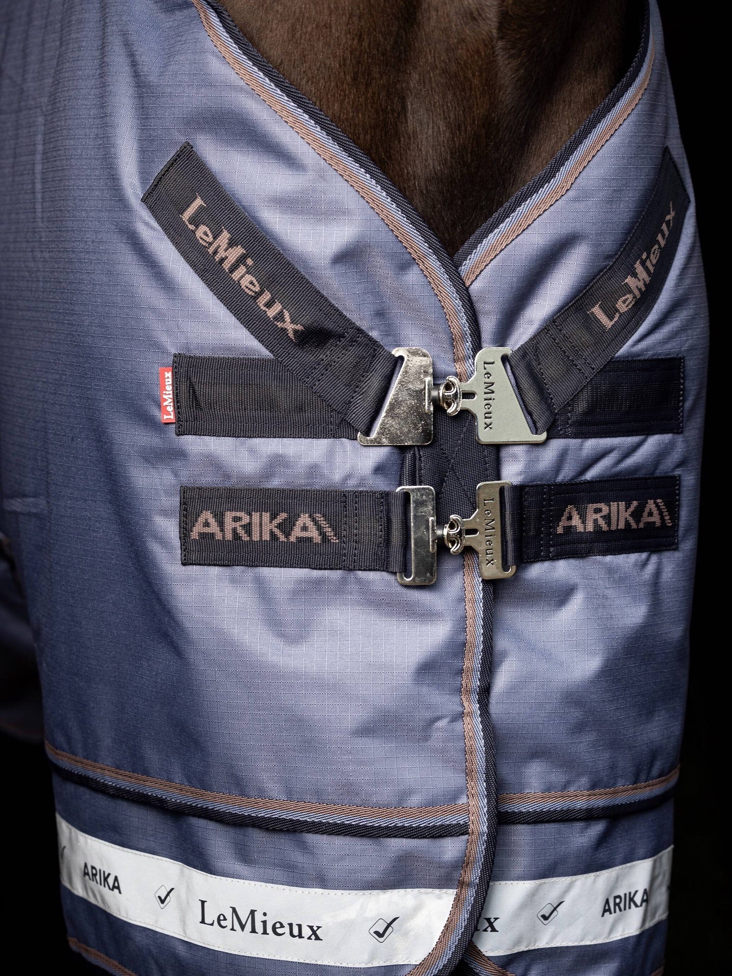LeMieux Turnout Paardendeken Arika Ripstop Jay Blue Outdoordeken - Maddelin Equestrian LeMieux
