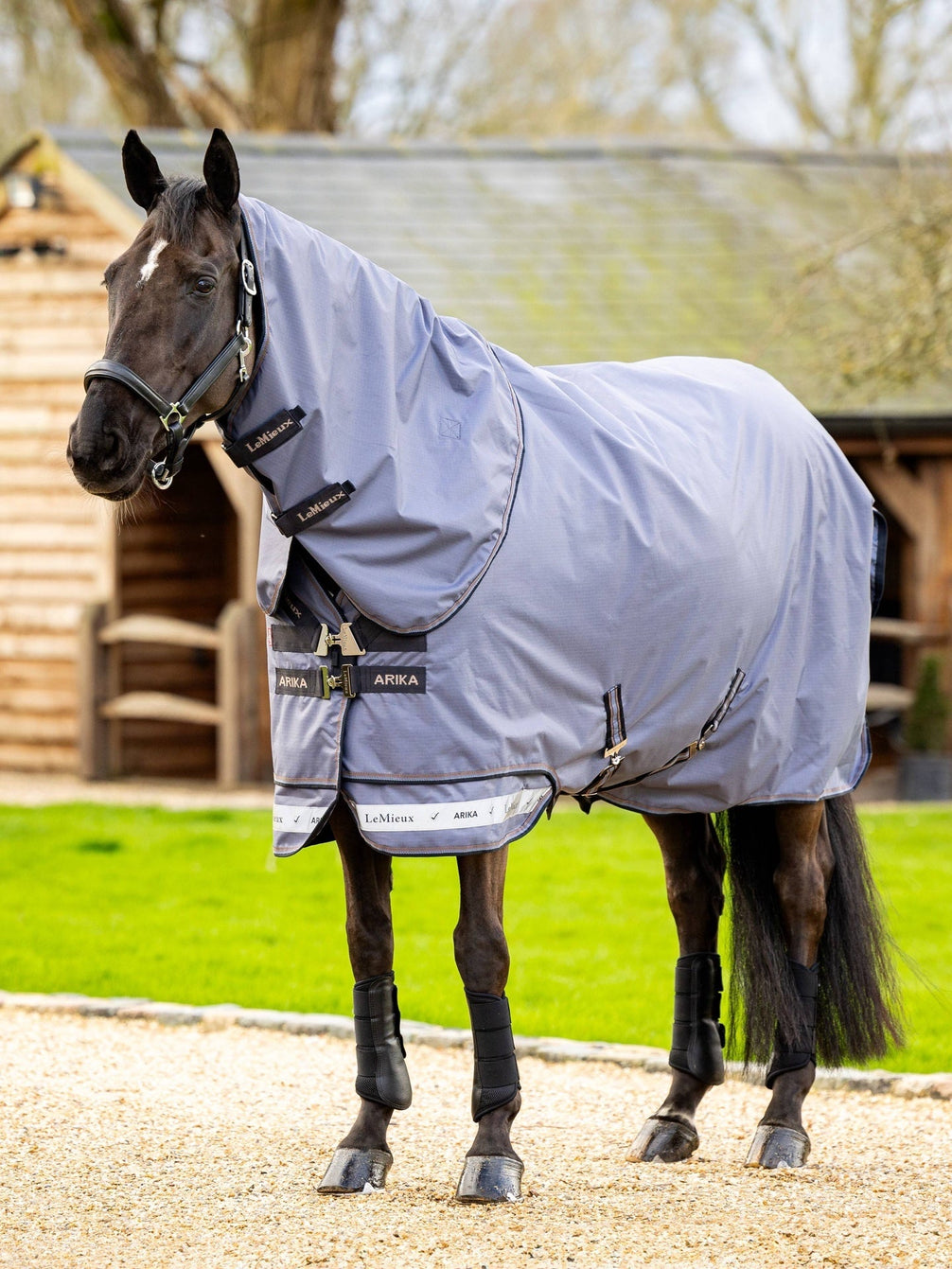 LeMieux Turnout Paardendeken Arika Ripstop Jay Blue Outdoordeken - Maddelin Equestrian LeMieux
