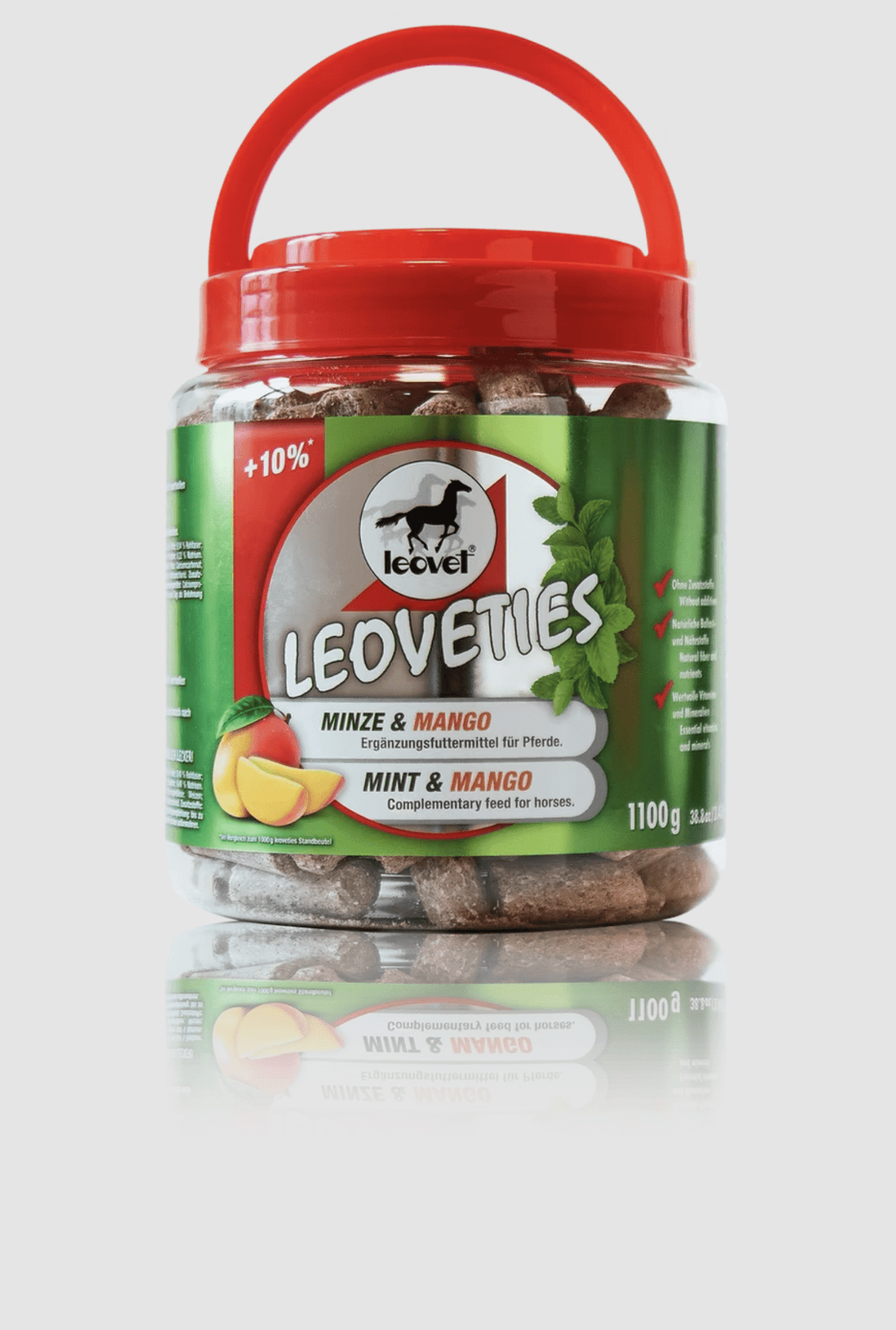 Leovet Leoveties Munt & Mango 1.1kg Snoepjes en likstenen - Maddelin Equestrian Leovet