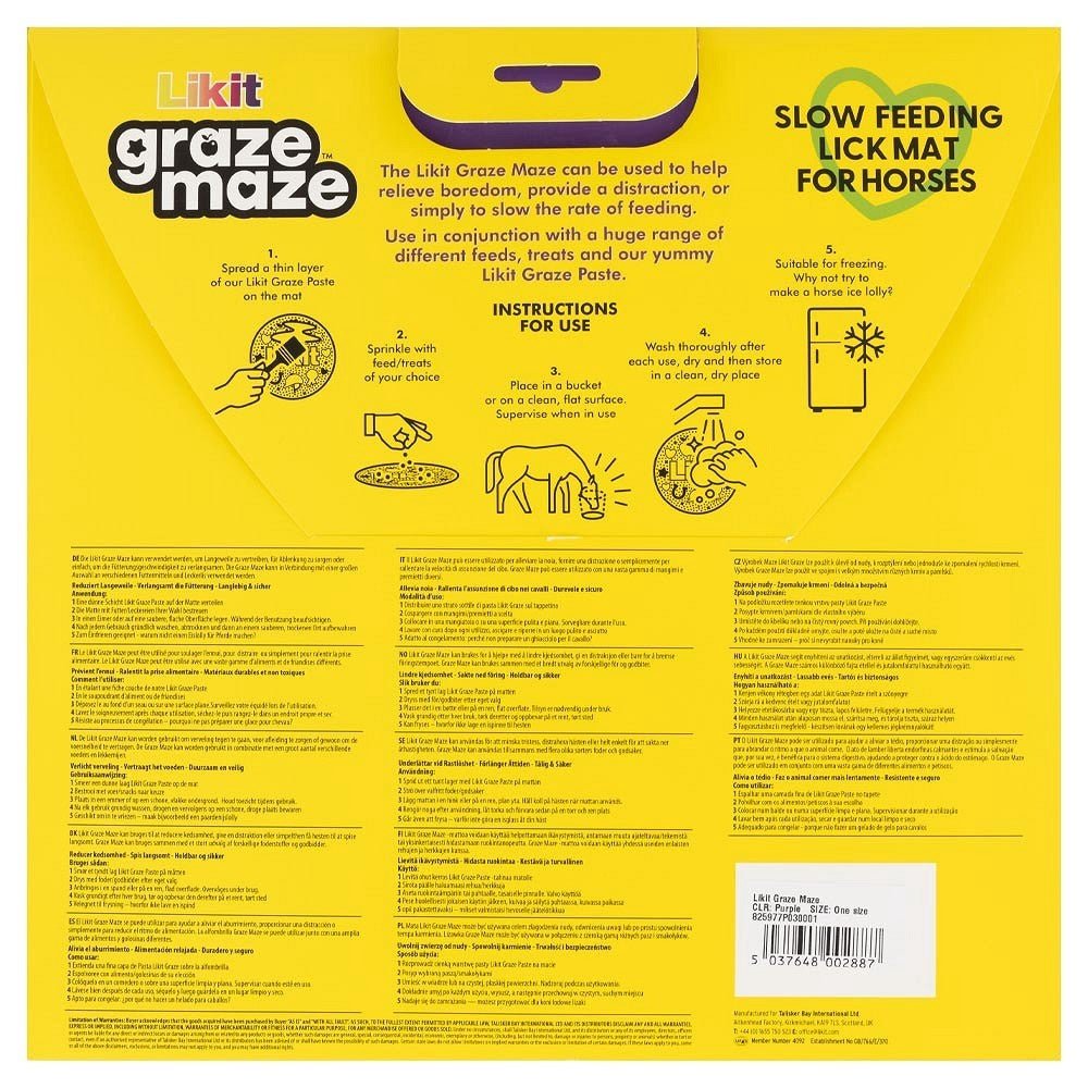Likit Graze Maze Likmat Snoepjes en likstenen - Maddelin Equestrian Likit