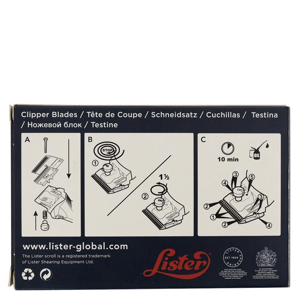 Lister A2/AC Medium blade 2.5mm Scheermachines - Maddelin Equestrian Lister