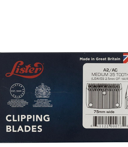 Lister A2/AC Medium blade 2.5mm Scheermachines - Maddelin Equestrian Lister