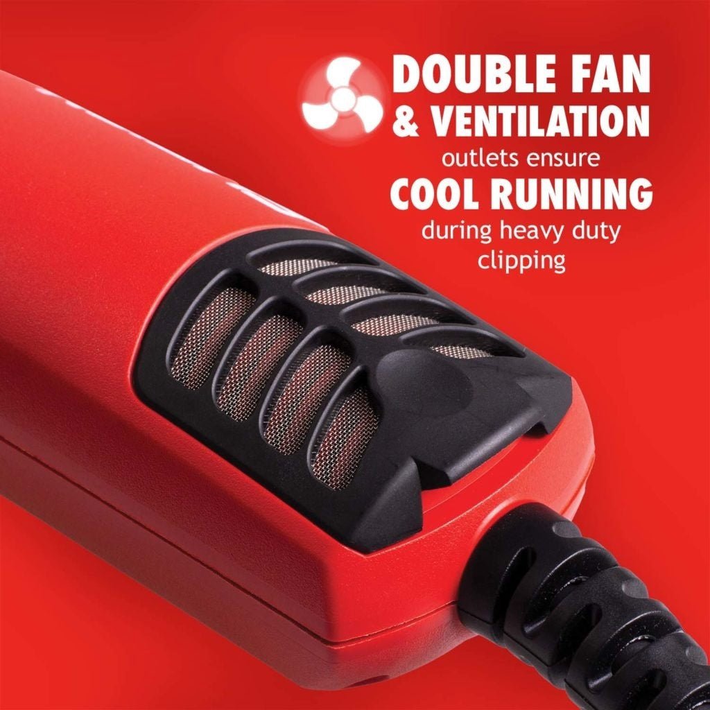 Lister Fusion Clipper in Case – Red Scheermachines - Maddelin Equestrian Lister