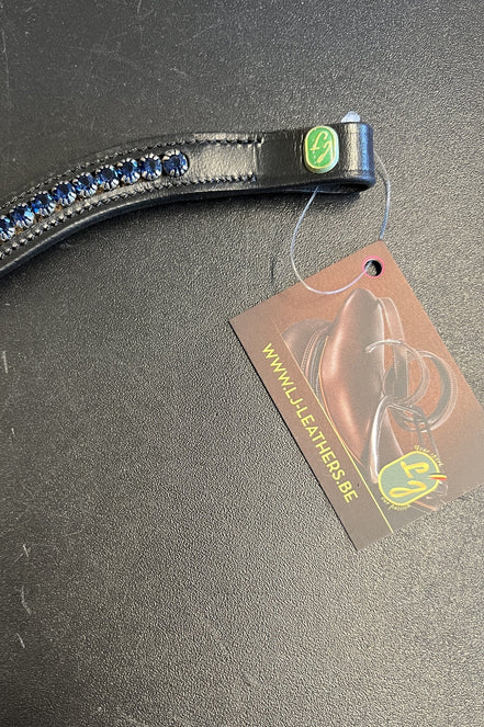 LJ Leathers Frondeel Navy Frontriemen - Maddelin Equestrian LJ Leathers