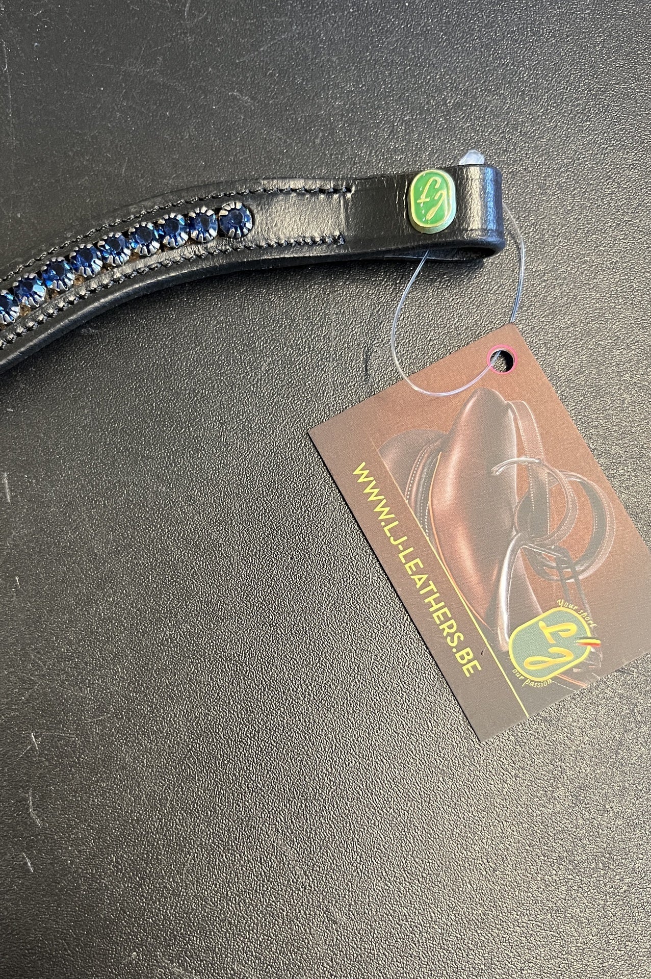 LJ Leathers Frondeel Navy Frontriemen - Maddelin Equestrian LJ Leathers