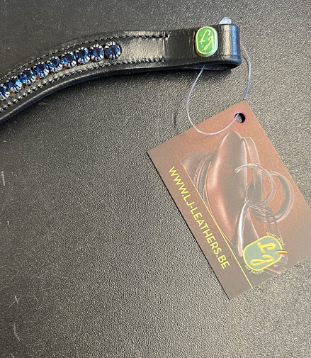 LJ Leathers Frondeel Navy Frontriemen - Maddelin Equestrian LJ Leathers