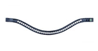 LJ Leathers Frondeel Silver Stones/Lak Frontriemen - Maddelin Equestrian LJ Leathers