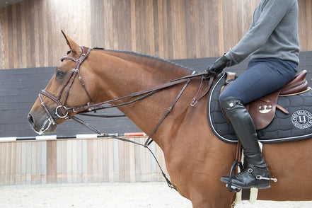 LJ Leathers Full Jump Assist By Symons Hulpteugels - Maddelin Equestrian LJ Leathers