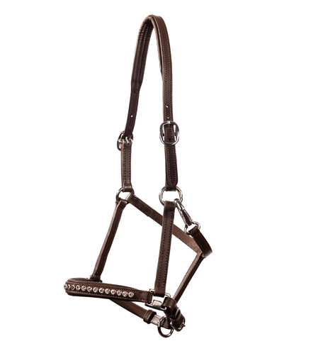 LJ Leathers Halster Mini Crystal Veulenhalsters - Maddelin Equestrian LJ Leathers
