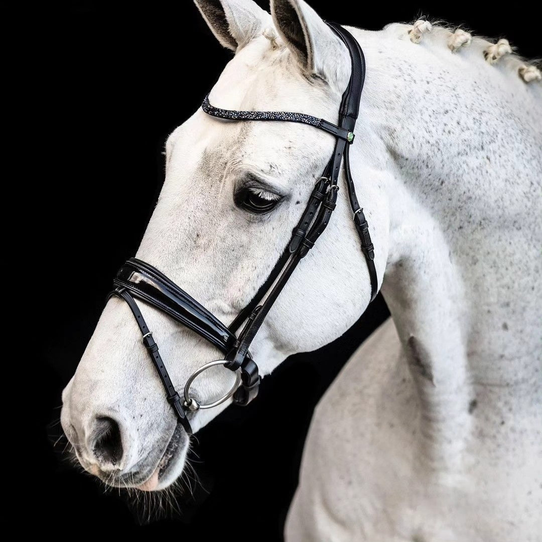 LJ Leathers Hoofdstel Blue Rock Trenshoofdstellen - Maddelin Equestrian LJ Leathers