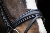 LJ Leathers Hoofdstel "Dreaming Blue" Limited Edition Trenshoofdstellen - Maddelin Equestrian LJ Leathers