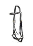 LJ Leathers Hoofdstel Fancy Lage Neusriem Trenshoofdstellen - Maddelin Equestrian LJ Leathers