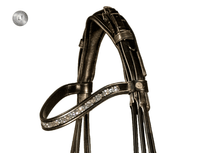 LJ Leathers Hoofdstel Sarra Rond Genaaid Trenshoofdstellen - Maddelin Equestrian LJ Leathers