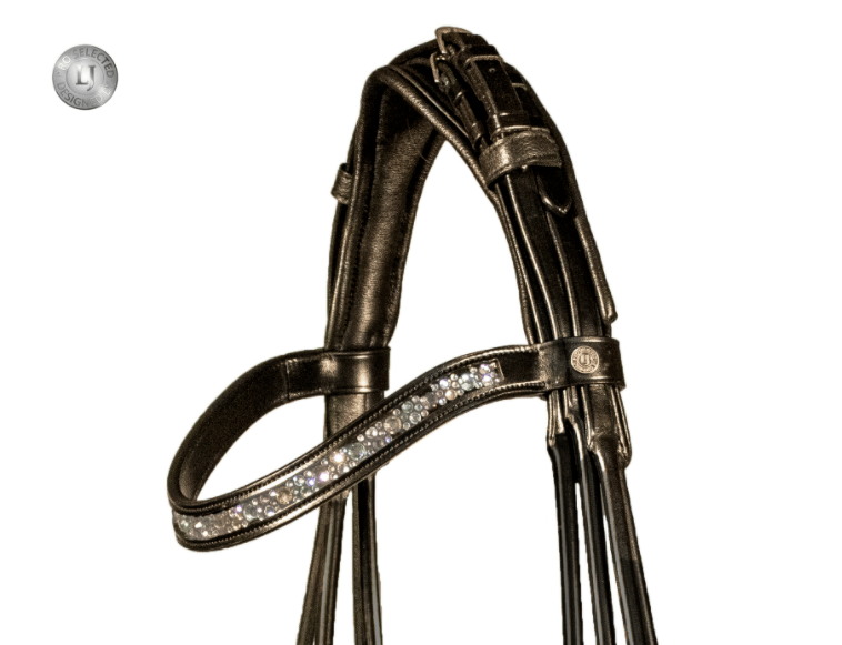 LJ Leathers Hoofdstel Sarra Rond Genaaid Trenshoofdstellen - Maddelin Equestrian LJ Leathers