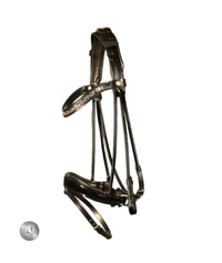 LJ Leathers Hoofdstel Sarra Rond Genaaid Trenshoofdstellen - Maddelin Equestrian LJ Leathers