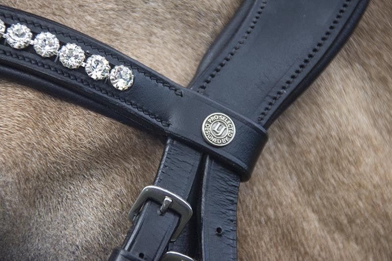 LJ Leathers Hoofdstel Superior Lak Trenshoofdstellen - Maddelin Equestrian LJ Leathers