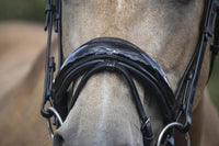 LJ Leathers Hoofdstel Superior Lak Trenshoofdstellen - Maddelin Equestrian LJ Leathers