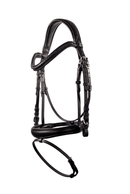 LJ Leathers Hoofdstel TRESS gecombineerde neusriem Trenshoofdstellen - Maddelin Equestrian LJ Leathers