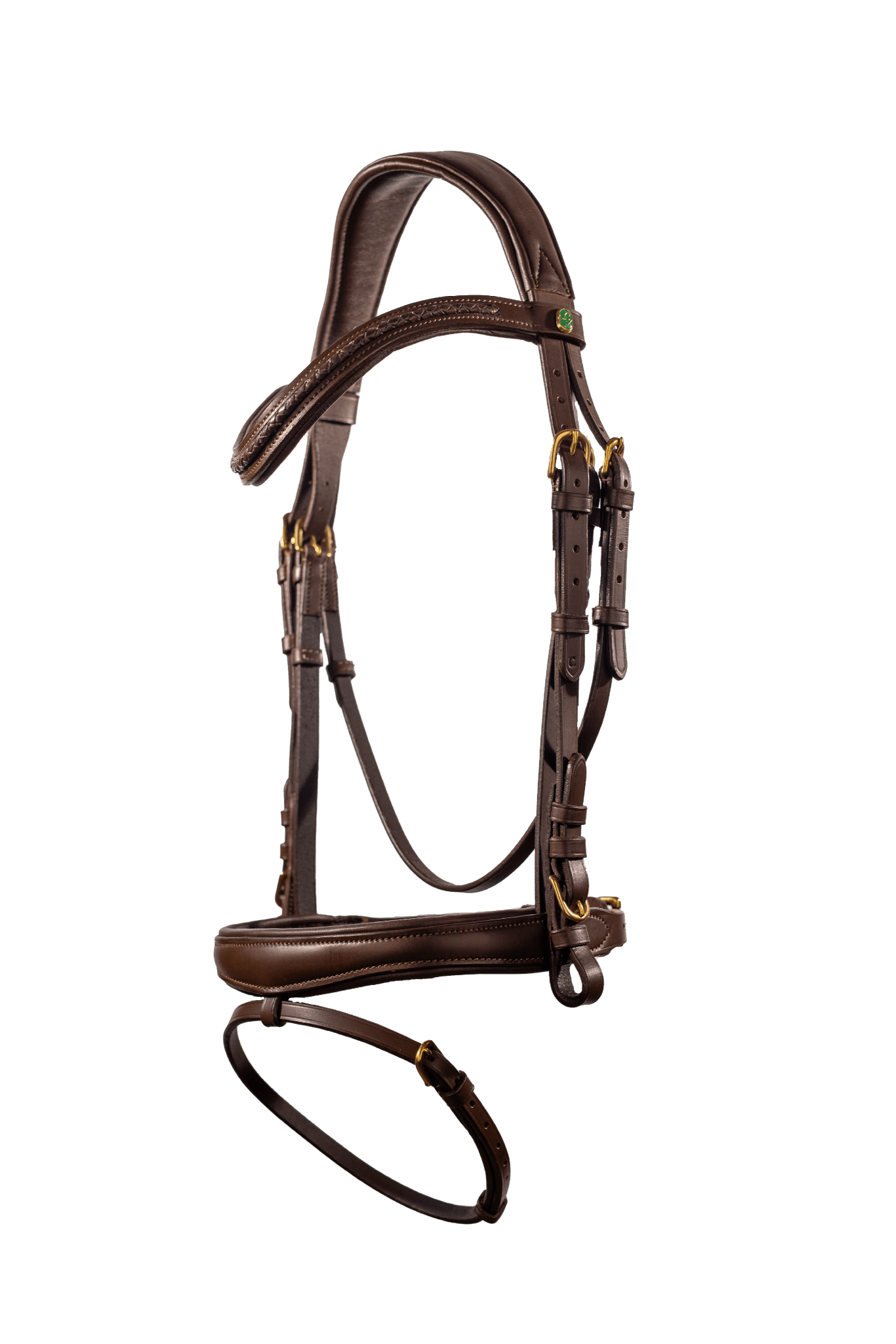 LJ Leathers Hoofdstel TRESS gecombineerde neusriem Trenshoofdstellen - Maddelin Equestrian LJ Leathers