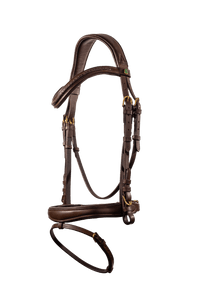 LJ Leathers Hoofdstel TRESS gecombineerde neusriem Trenshoofdstellen - Maddelin Equestrian LJ Leathers