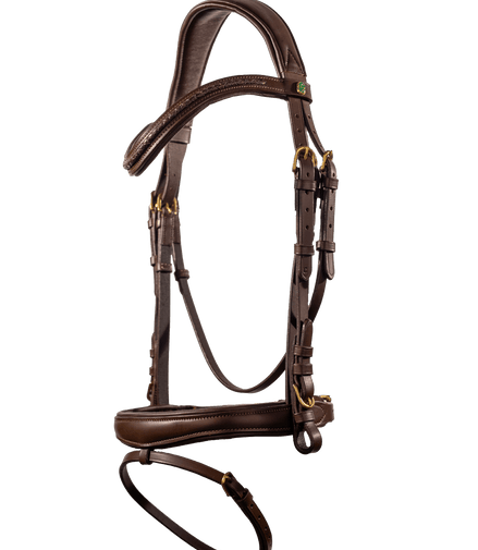 LJ Leathers Hoofdstel TRESS gecombineerde neusriem Trenshoofdstellen - Maddelin Equestrian LJ Leathers