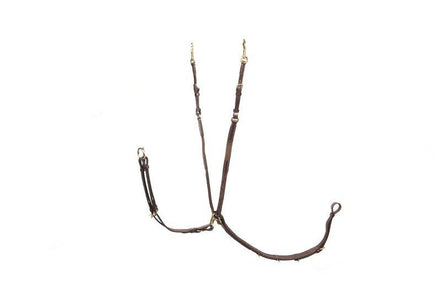 LJ Leathers Jachtmartingaal met kort elastiek Borstriemen en martingalen - Maddelin Equestrian LJ Leathers