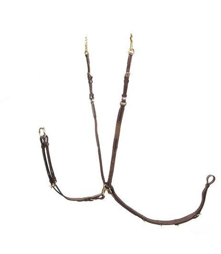 LJ Leathers Jachtmartingaal met kort elastiek Borstriemen en martingalen - Maddelin Equestrian LJ Leathers