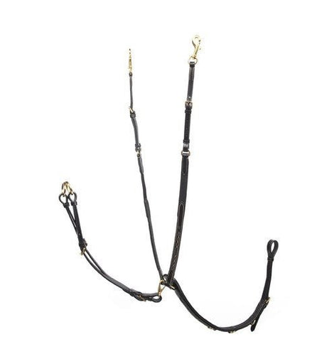 LJ Leathers Jachtmartingaal met kort elastiek Borstriemen en martingalen - Maddelin Equestrian LJ Leathers