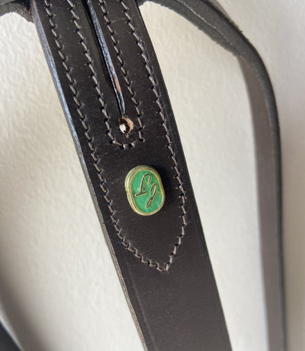 LJ Leathers Martingaal; Chroom Gespen Borstriemen en martingalen - Maddelin Equestrian LJ Leathers