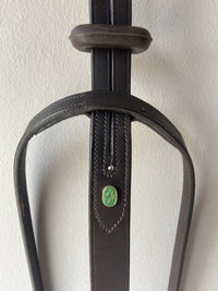 LJ Leathers Martingaal; Chroom Gespen Borstriemen en martingalen - Maddelin Equestrian LJ Leathers