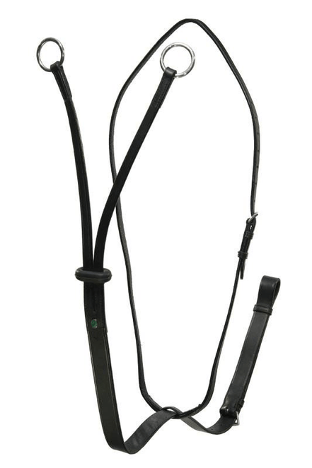 LJ Leathers Martingaal; Chroom Gespen Borstriemen en martingalen - Maddelin Equestrian LJ Leathers